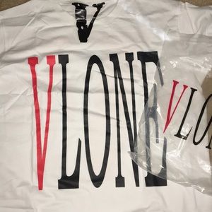 VLONE staple Tee XL white red used 8/10